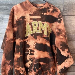 Custom dyed vintage army sweatshirt